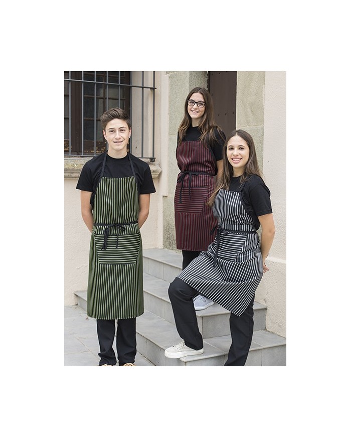 Delantal Rayas (Poliester-Algodón)