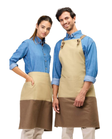 Delantal Peto Canvas Cruzado M750