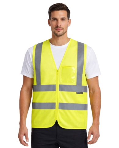 Chaleco rejilla cremallera C3612