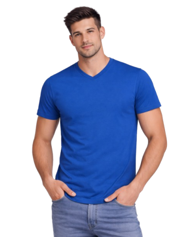 Camiseta Algodón Pico Sam.