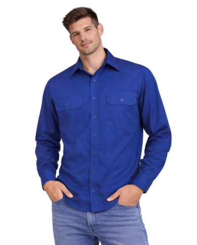 Camisa M/ LARGA 2 bolsillos (Pol / ALG) ACADEMY