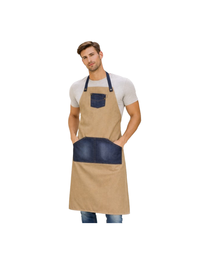 Delantal con peto vaquero M720