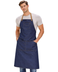 Delantal con peto vaquero. M710