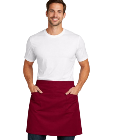 Delantal sin peto multi-bolsillos(CABERNET)