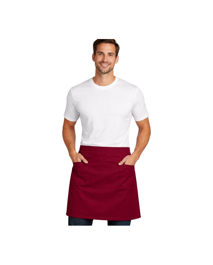 Delantal sin peto multi-bolsillos(CABERNET)