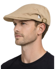 Boina inglesa en tejido canvas