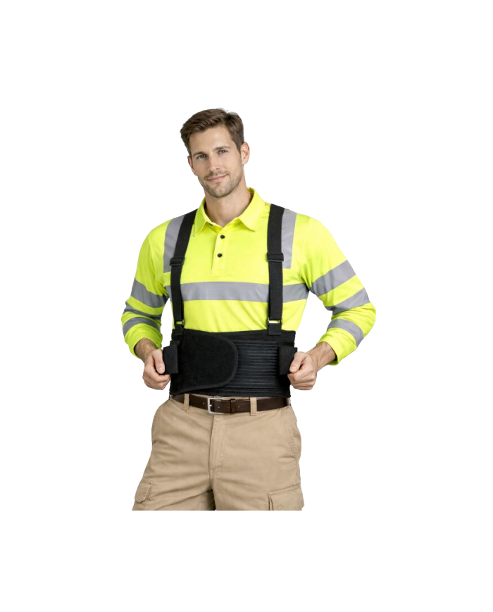 Faja lumbar elástica con tirantes WFA302