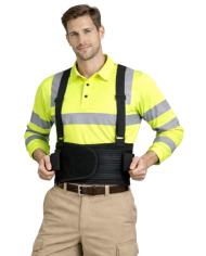 Faja lumbar elástica con tirantes WFA302